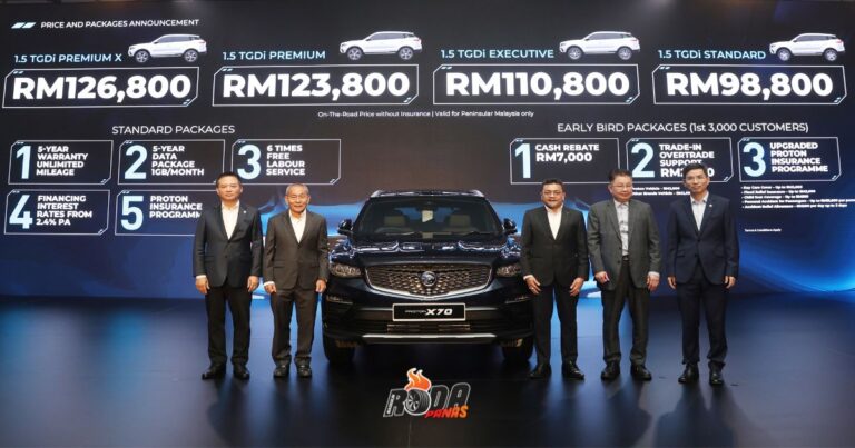 Proton X70 2025 Baharu, Harga Bermula RM98,800
