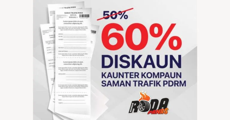 Diskaun 60% Saman Trafik di Program Madani