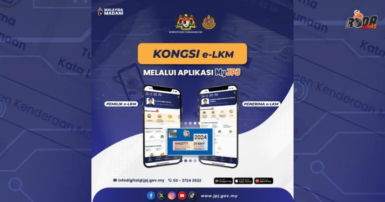 Kongsi “Roadtax”, Lesen Kenderaan Motor (LKM) Digital Melalui Aplikasi MyJPJ
