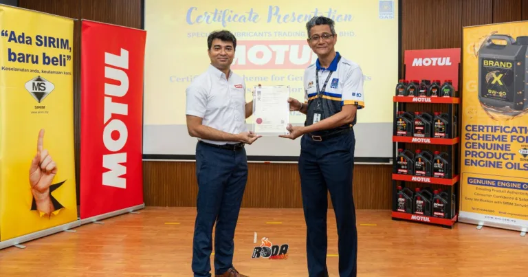 Pensijilan SIRIM kukuhkan reputasi Motul di pasaran Malaysia