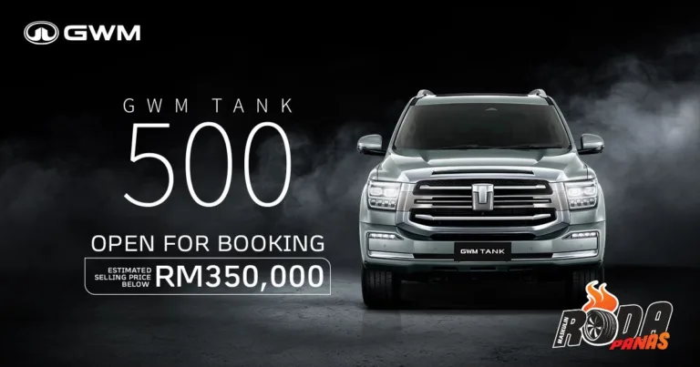 GWM TANK 500 HEV Kini Dibuka Untuk Tempahan