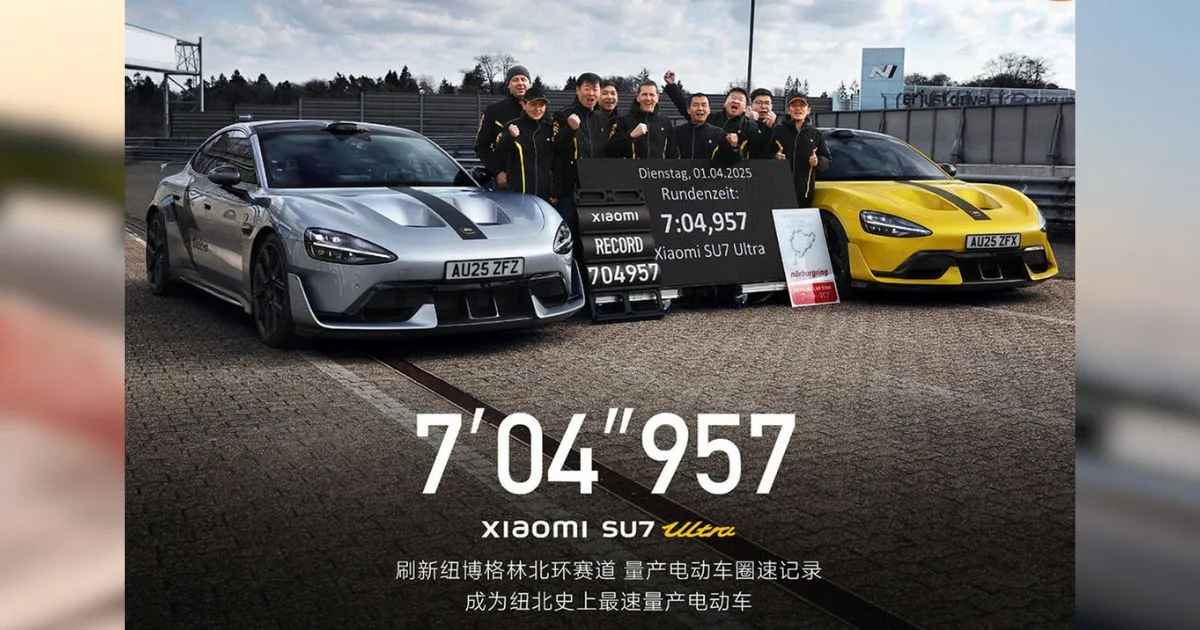Xiaomi SU7 Ultra Catat Rekod Baharu EV di Nürburgring