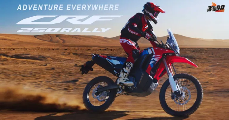 Honda CRF250 Rally Tampil dengan Warna Baharu Extreme Red