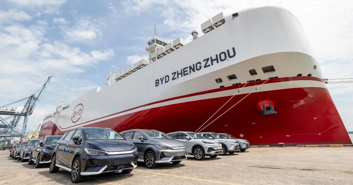 Kapal Pengangkut Khas BYD Zhengzhou Tiba di Malaysia