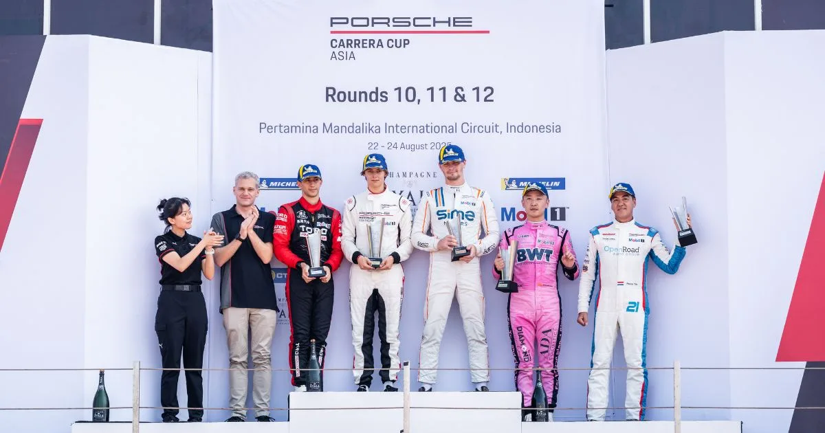 Dylan Pereira Juara Porsche Carrera Cup Asia di Mandalika