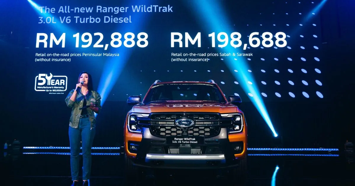 Ford Ranger WildTrak 3.0L V6 Turbo Diesel Kini di Malaysia