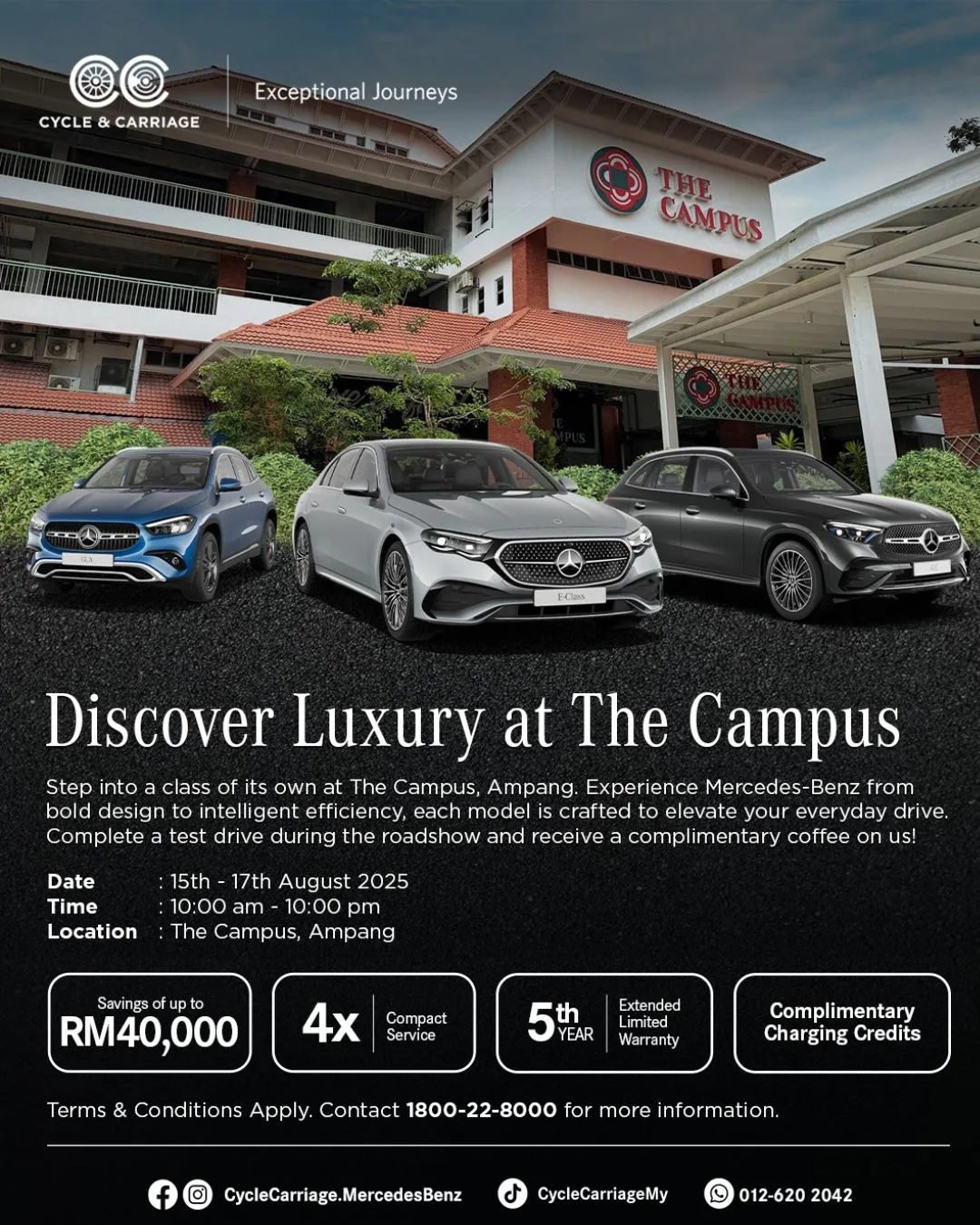 Cycle & Carriage Anjur Mercedes-Benz Roadshow Ogos Ini