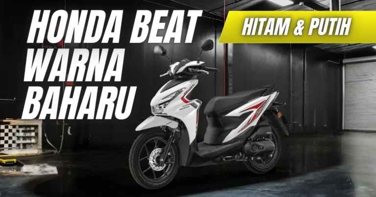 Honda BeAT Kini Dengan Dua Warna Baharu Hitam & Putih