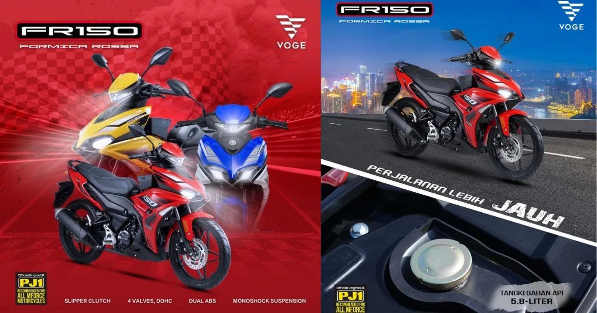 VOGE Malaysia Beri Rebat RM700 Untuk FR150 7 VOGE Malaysia Beri Rebat RM700 Untuk FR150