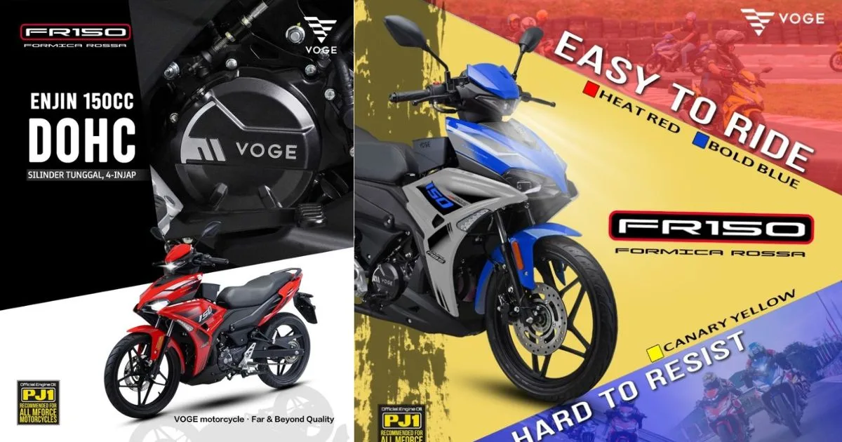 VOGE Malaysia Beri Rebat RM700 Untuk FR150 9 VOGE Malaysia Beri Rebat RM700 Untuk FR150