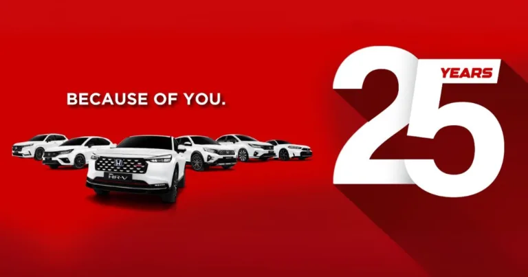 Honda Malaysia 25 Tahun, Ganjaran Keseluruhan RM1 Juta Melalui Kempen “Because of You”