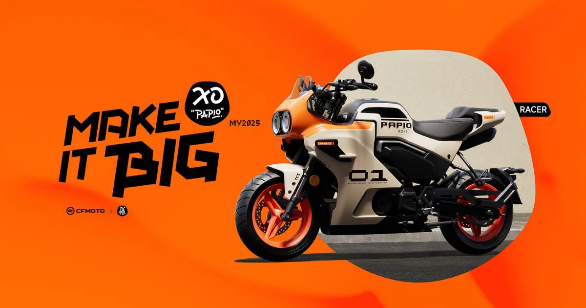 CFMOTO XO PAPIO RACER Tampil Dengan Rekaan Retro Racing