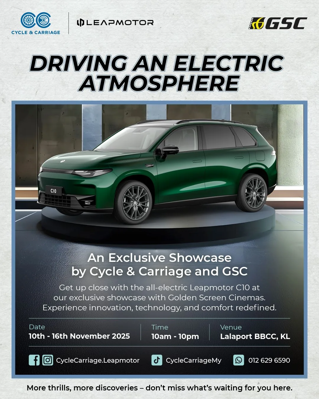 Cycle & Carriage Anjur Jelajah Leapmotor C10 di Lembah Klang & Pulau Pinang
