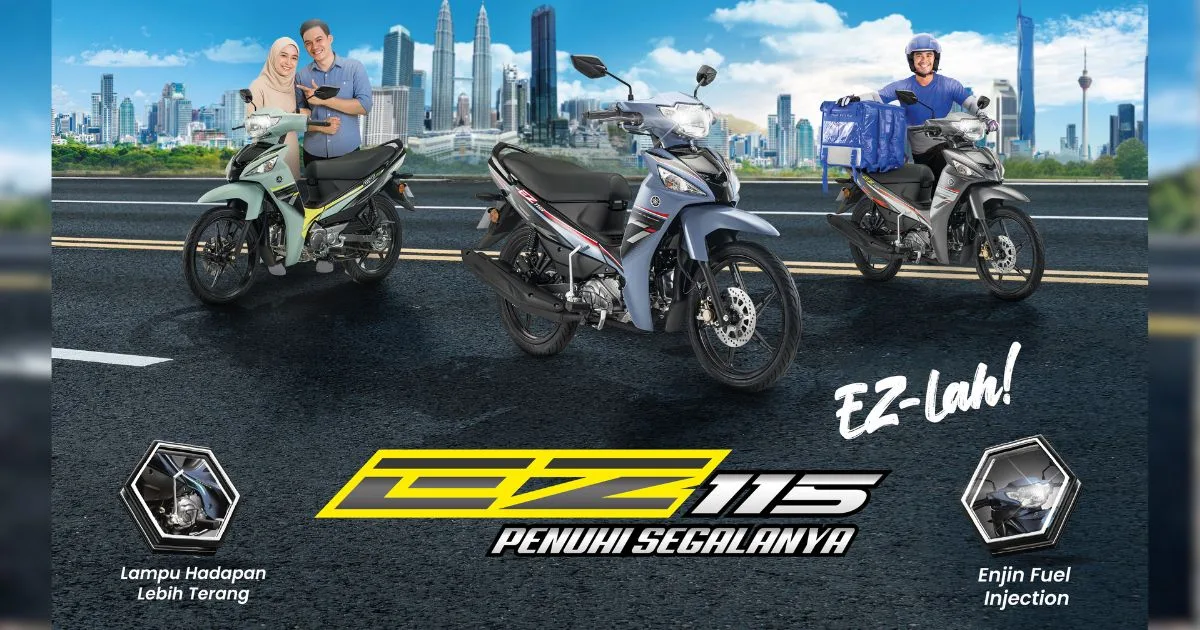 Yamaha EZ115 2025 Tampil Tiga Warna Baharu, Harga RM5,698