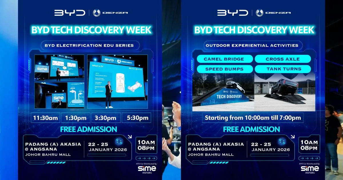 BYD Tech Discovery Singgah di Johor Bahru