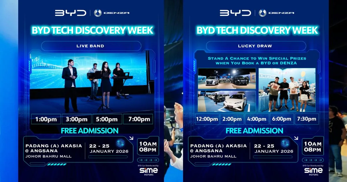 BYD Tech Discovery Singgah di Johor Bahru