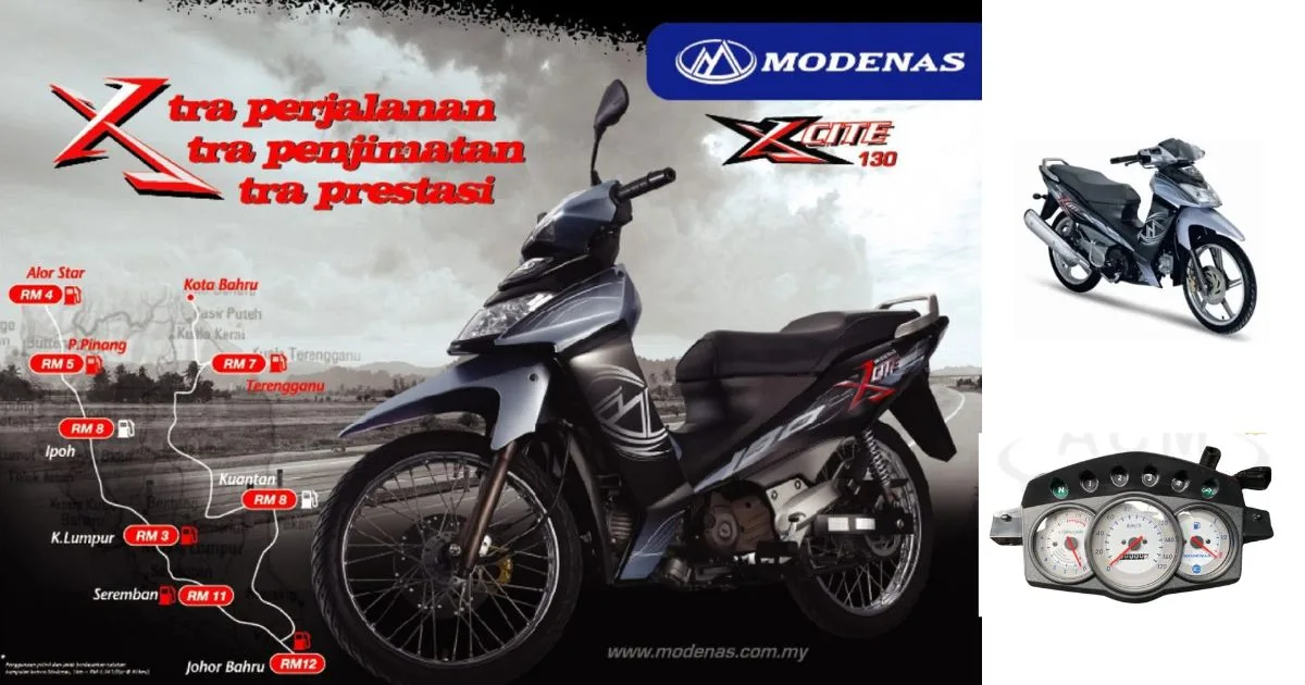 Modenas X-Cite, Kapcai Dengan Posisi Tangki Bahan Api Unik