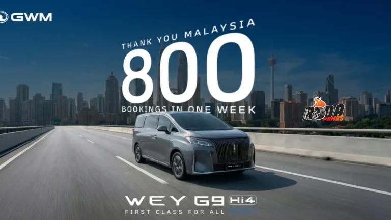 WEY G9 Hi4 PHEV Terima 800 Tempahan Dalam Seminggu
