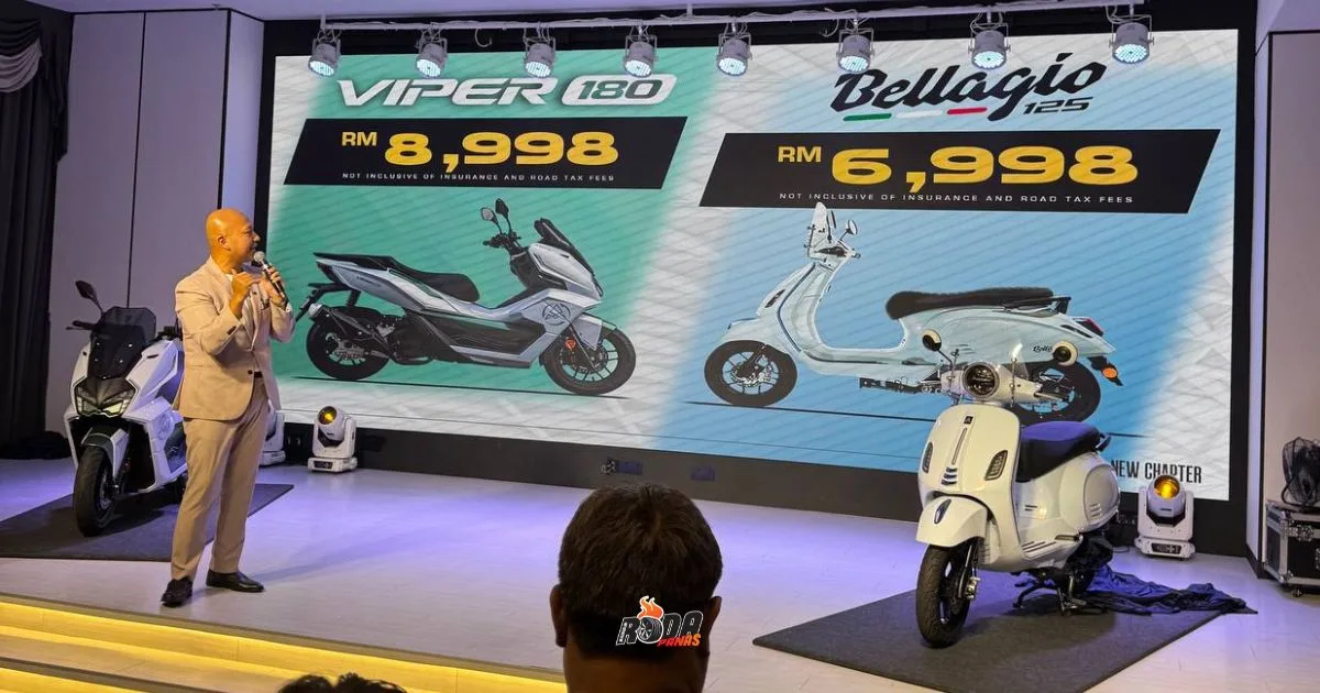 Aveta Perkenal Viper 180 & Bellagio 125 Untuk Pasaran Tempatan