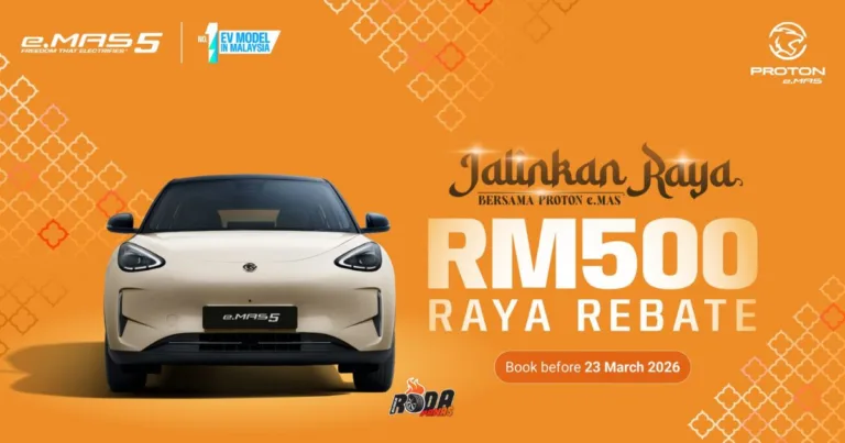 Proton e.MAS 5 Lepasi 5,000 Unit Jualan, PRO-NET Umum Promosi Raya Rebat RM500