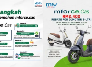 Rebat RM2,400: Mforce.Cas Galak Rakyat Malaysia Beralih Ke Motosikal Elektrik