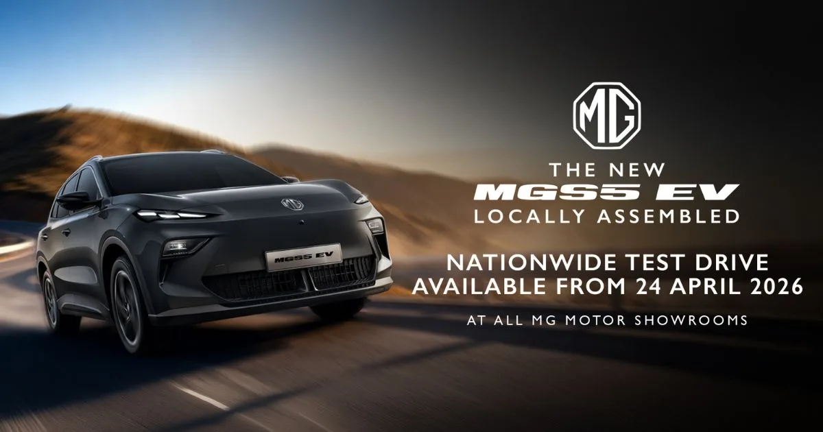 MGS5 EV CKD Dilancar di Malaysia, RWD, 446km WLTP, Harga Dari RM116,900