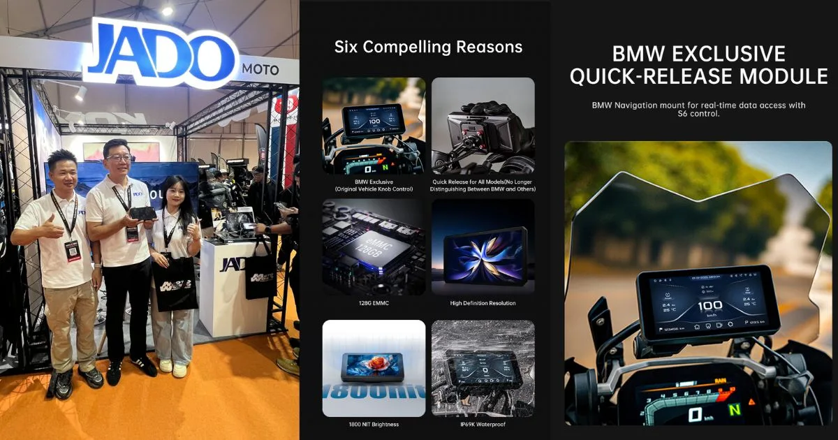 Motosikal Pun Ada CarPlay! JADO H1 & S6 Kini Rasmi Di Malaysia