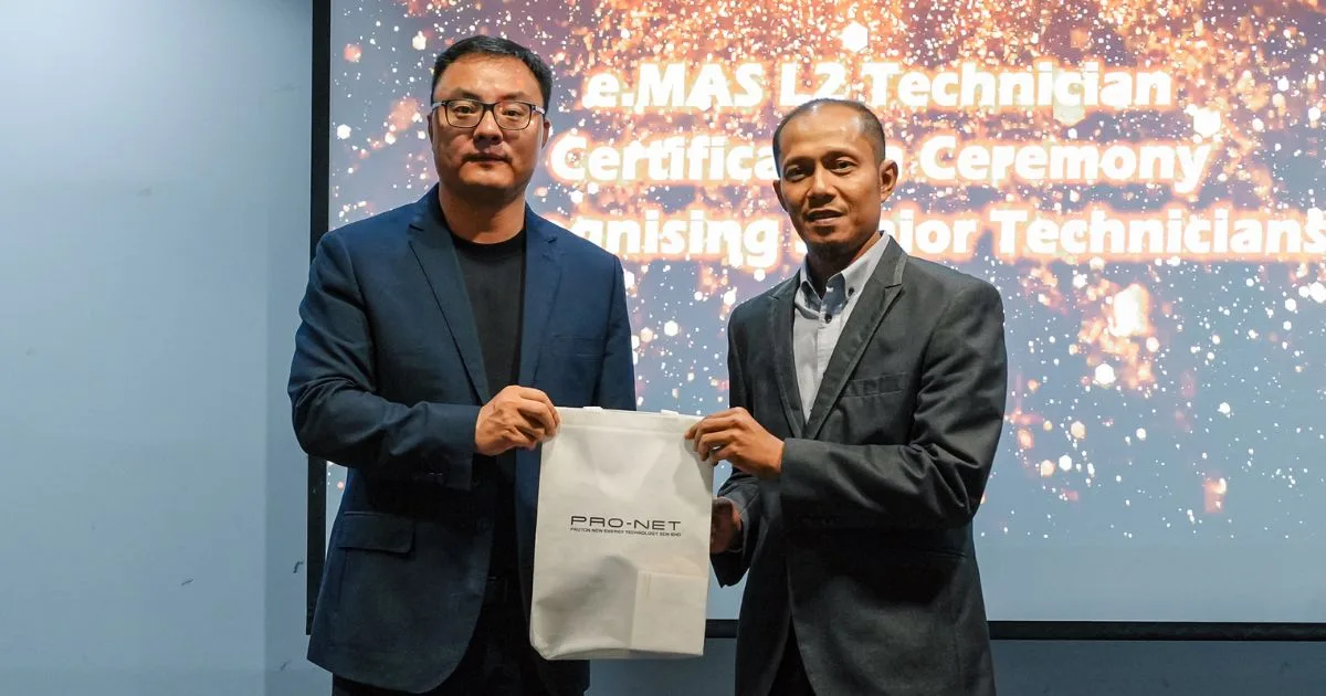 PRO-NET Bina Tenaga Kerja Mahir, 37 Juruteknik Proton e.MAS Terima Pensijilan EV Tahap 2