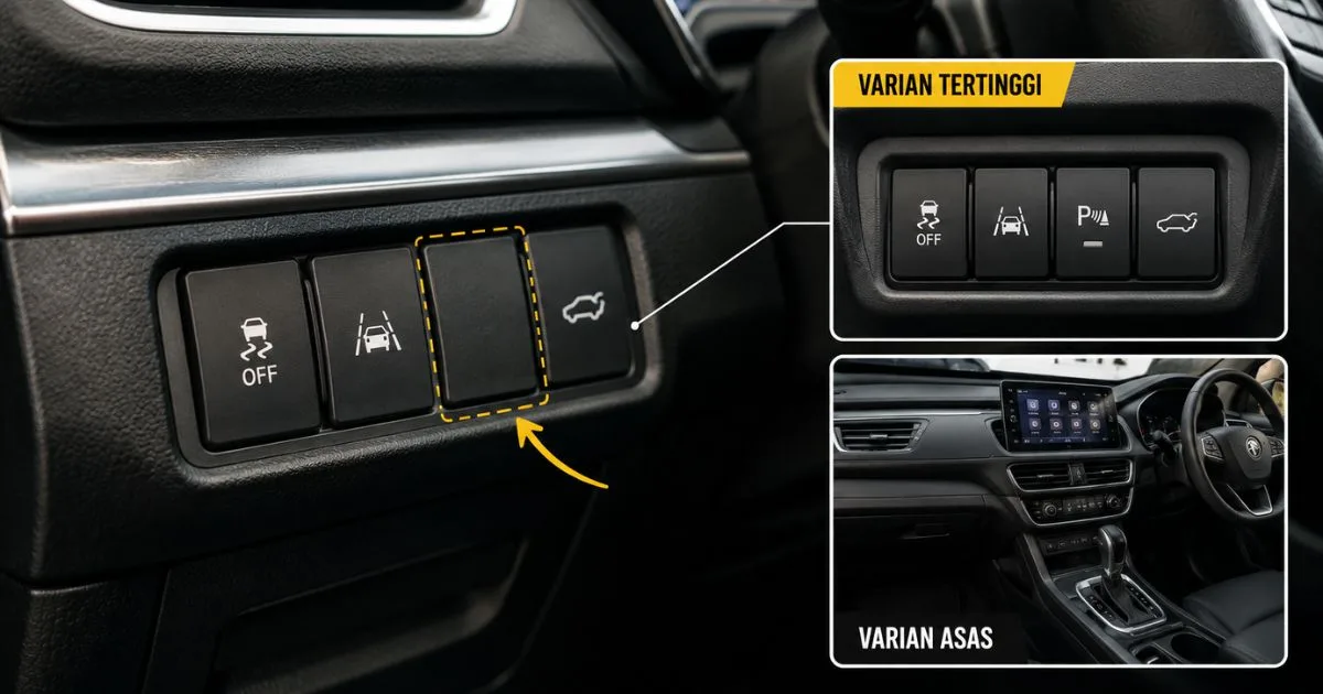 "Dummy Button" Masih Ada Pada Kereta Baru, Kenapa? 3 Button