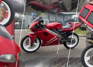 MOMOS Cagiva Mito 125 Fauzy’s Edition, Ikon 2T Rare di Malaysia