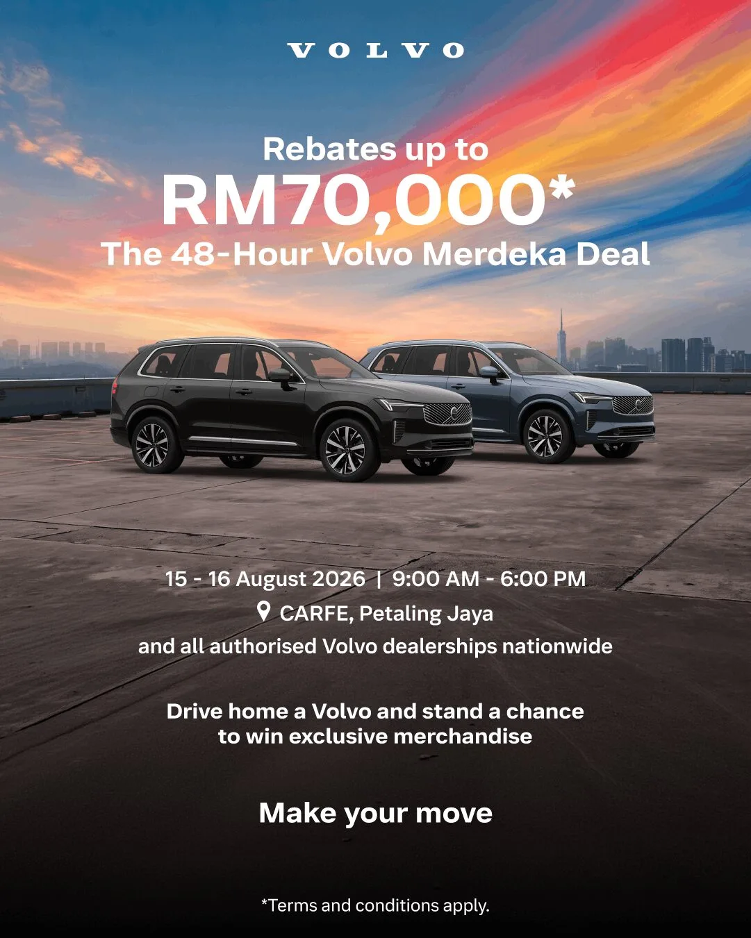 “48-Hour Volvo Merdeka Deal” Tawar Rebat Merdeka Sehingga RM70,000