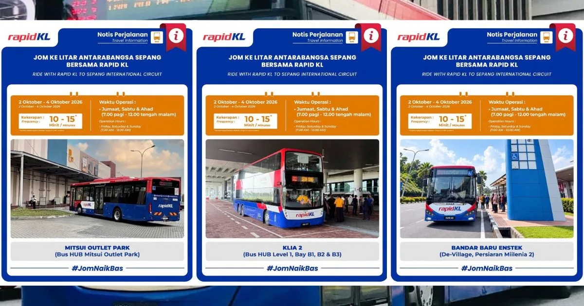 Rapid KL Tawar Bas Percuma Ke SIC Sepanjang GP Bahrain 2026 2 Rapid KL