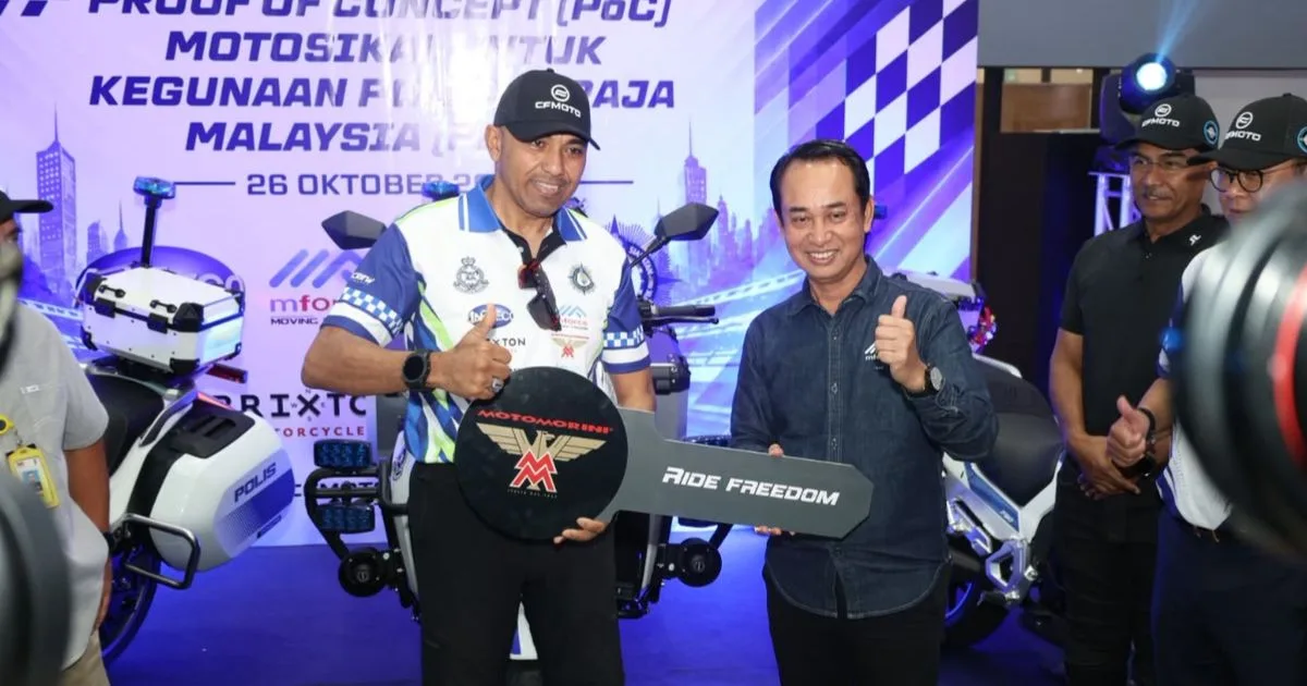Mforce Serah Enam Motosikal Kepada JSPT PDRM Untuk Program Proof of Concept