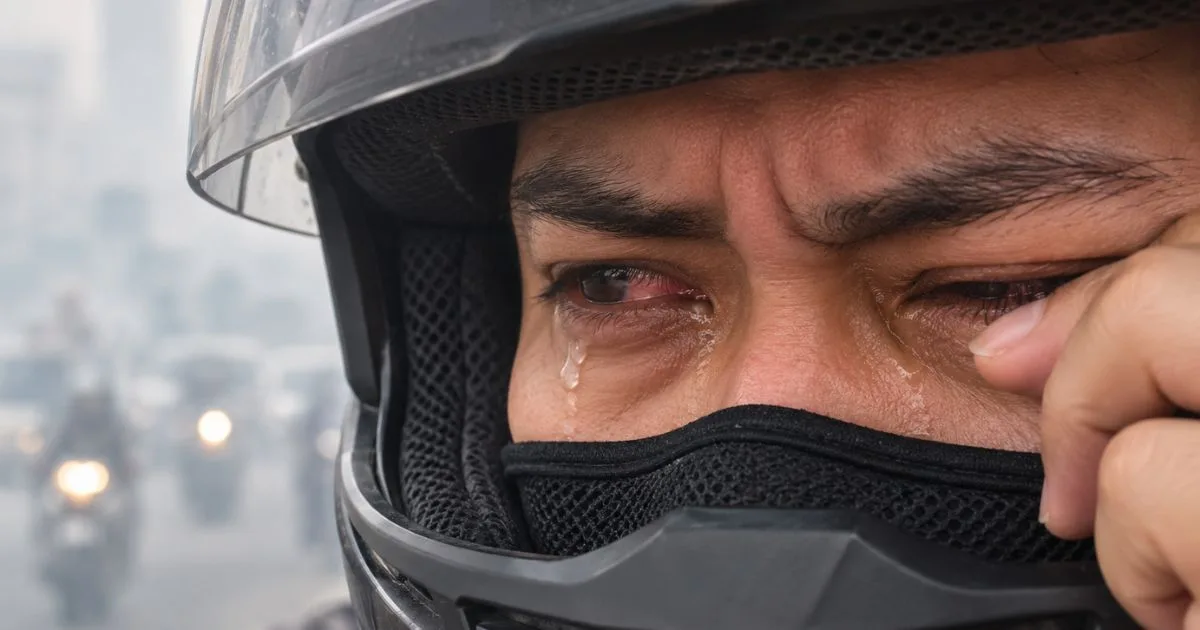 Kesan Jerebu Kepada Penunggang Motosikal, Ini Risiko Yang Ramai Tak Sedar